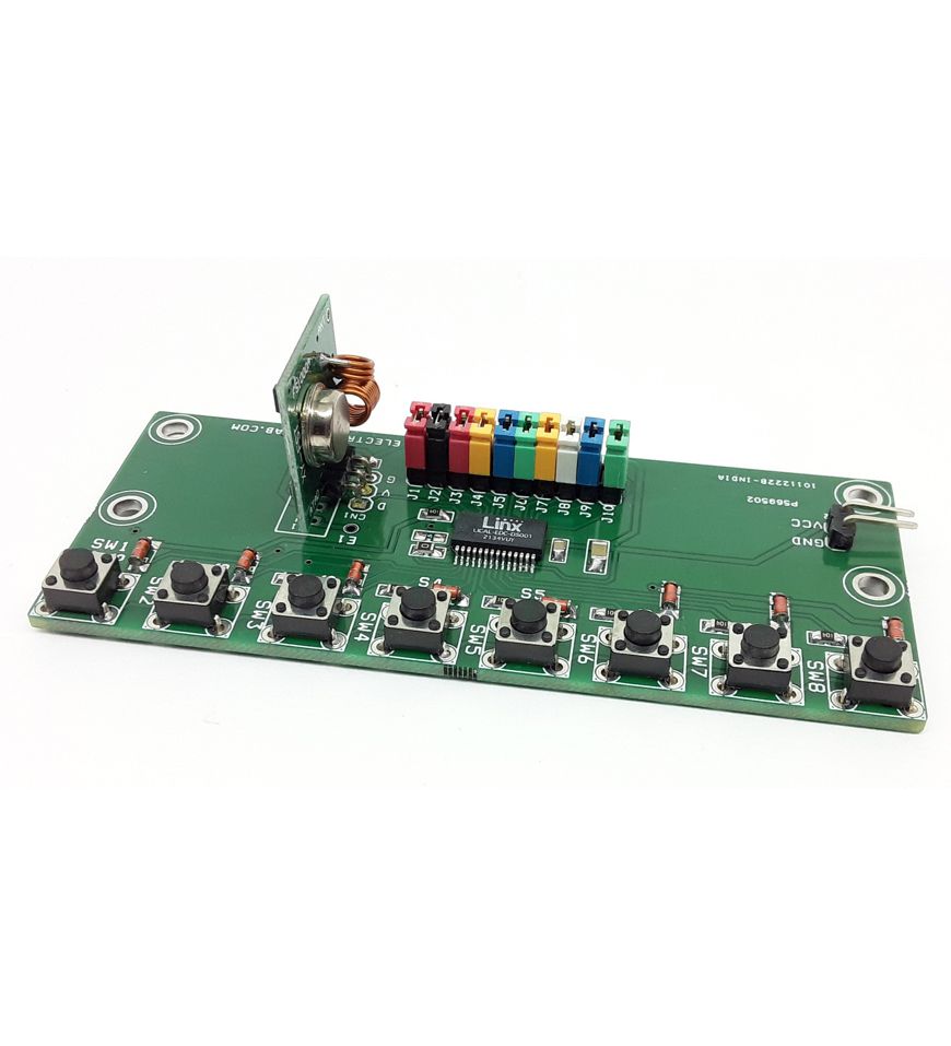 8 Channel RF Remote Transmitter with Holtek and Serial Protocol